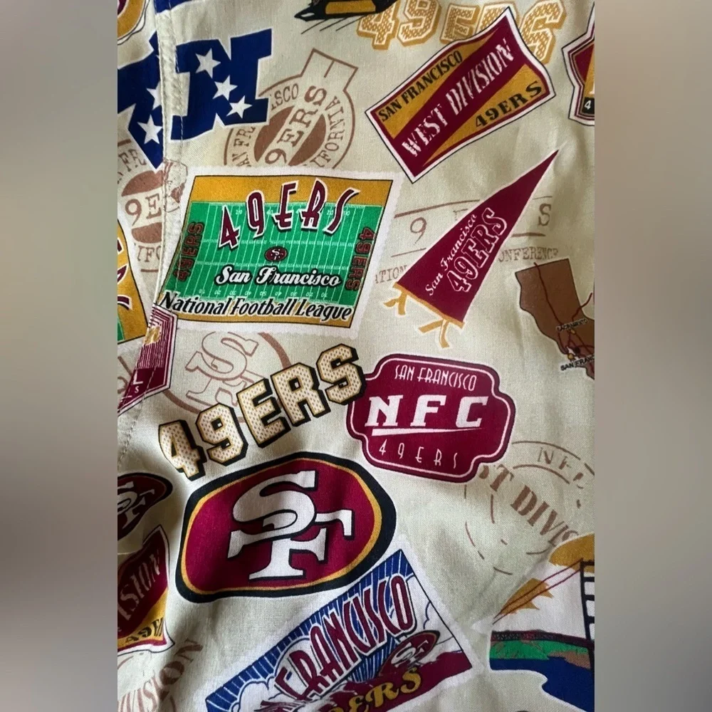 San Francisco Forty Niners NFL Hawaiian Style Shirt - Picture 7 of 9